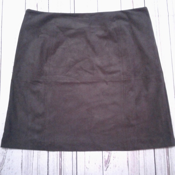 J.Jill Faux Suede Skirt Size 12P - Picture 5 of 6